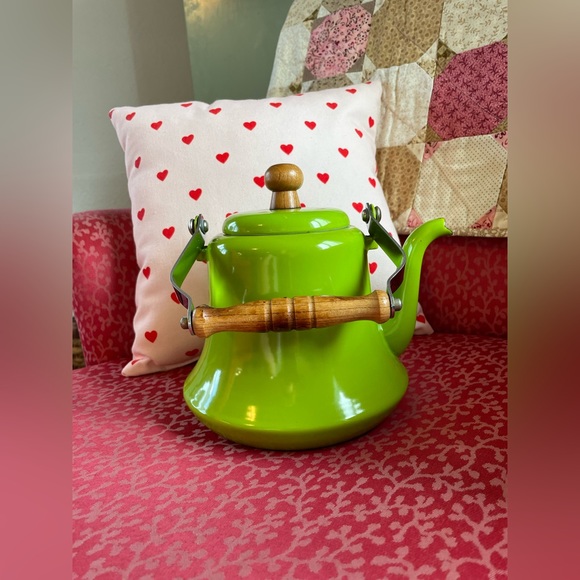 Kitchen Vintage Lime Green Tea Kettle Tea Pot Poshmark